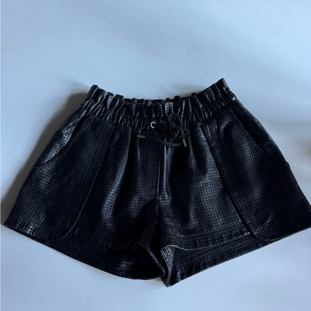 Rebecca Minkoff perforated leather shorts size small. Worn one time